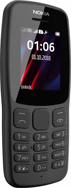 Mobil telefon Nokia 106 Dual Sim Grey